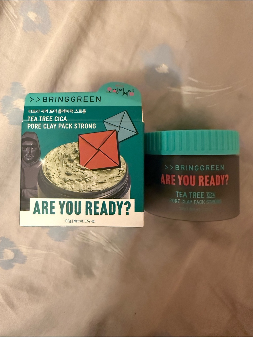BRINGGREEN Tea Tree Cica Pore Clay Mask Strong for Clogged Pores 3.52oz